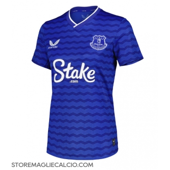 Everton Maglia Gara Casa Repliche 2025-26 Donna Maniche Corte